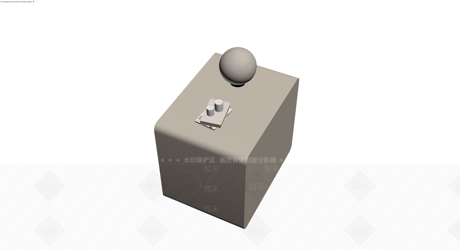现代风格床头柜组合3D模型下载【ID:1230407249】