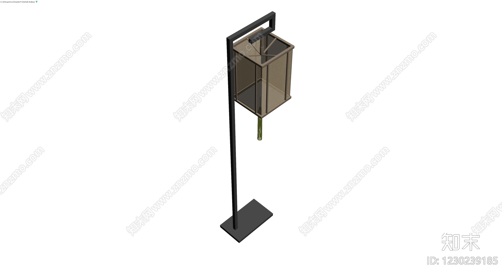 新中式落地灯3D模型下载【ID:1230239185】