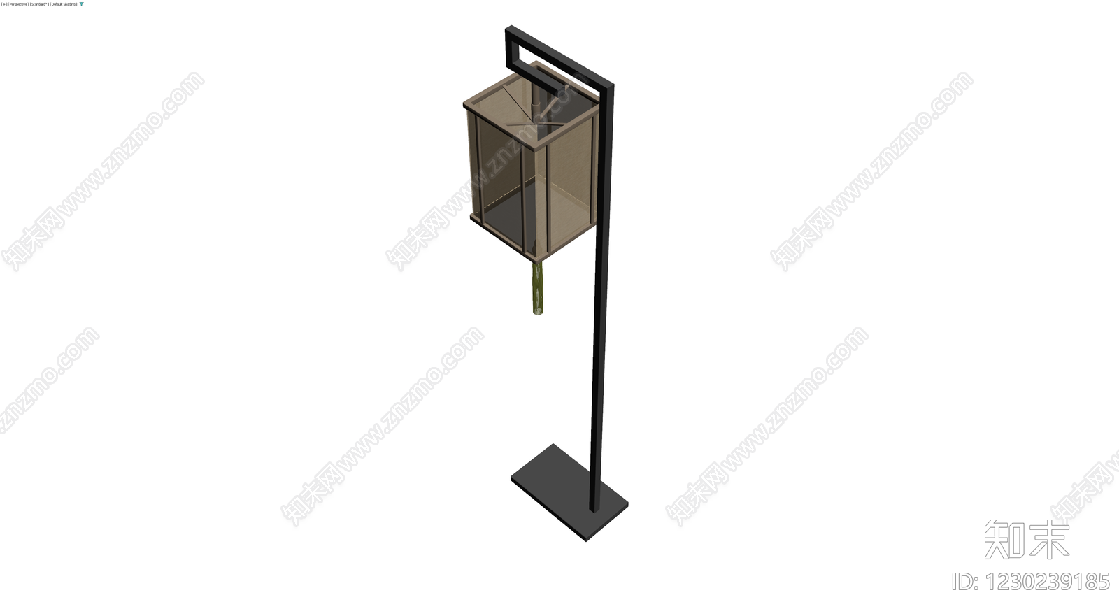 新中式落地灯3D模型下载【ID:1230239185】