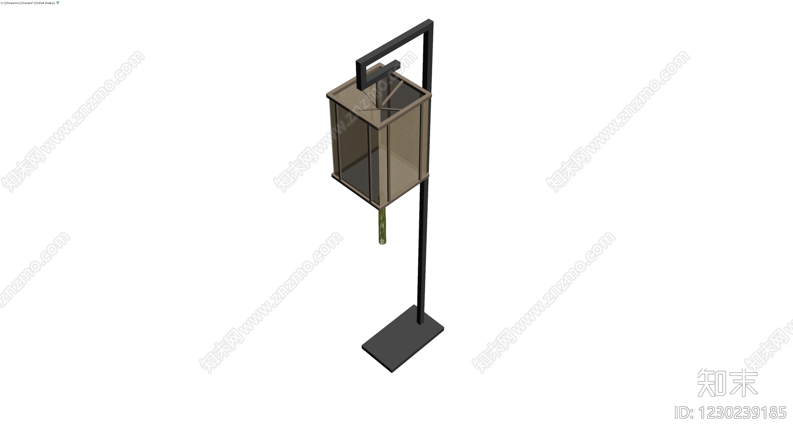 新中式落地灯3D模型下载【ID:1230239185】