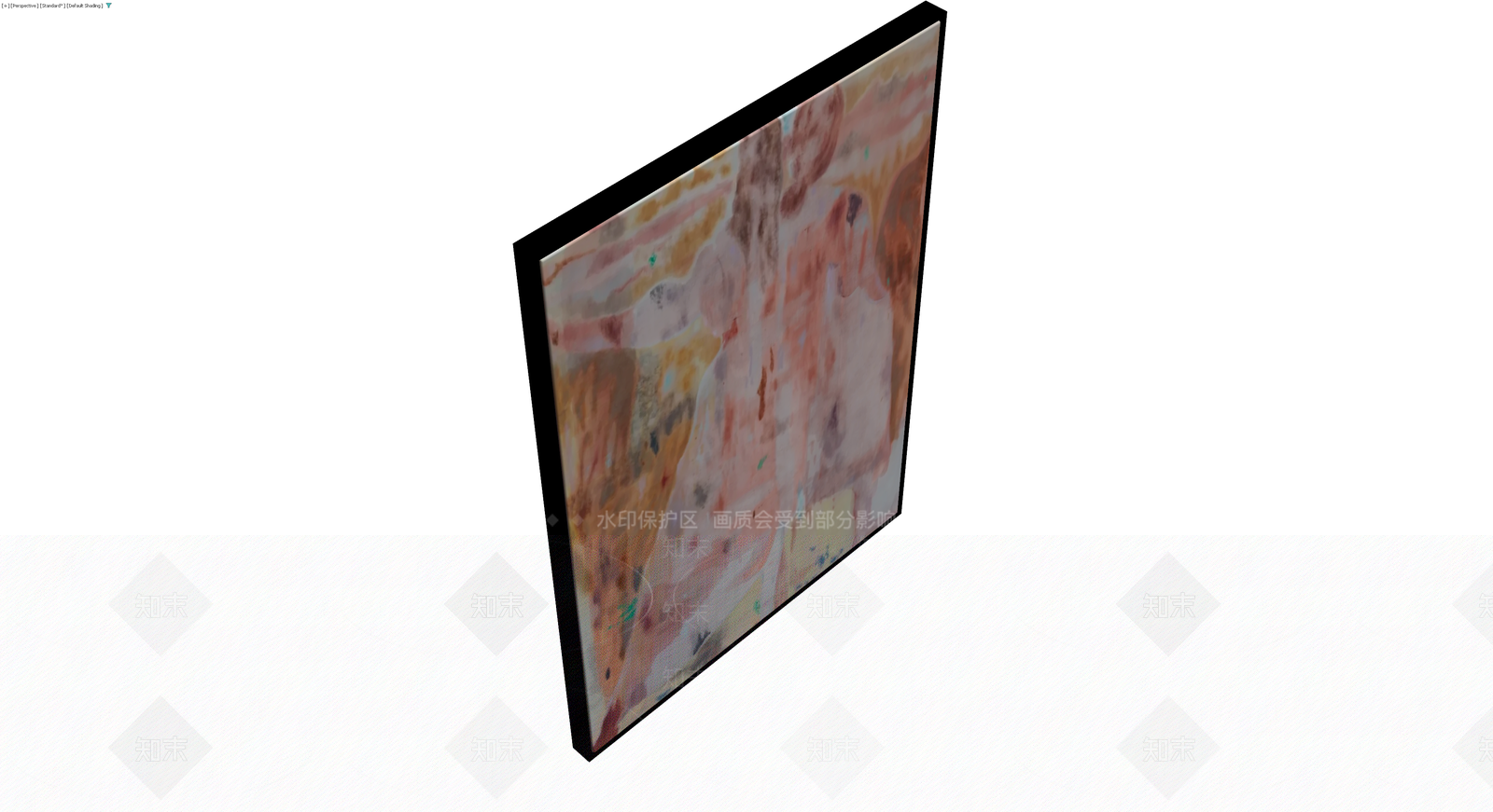 带框抽象装饰画3D模型下载【ID:1230580118】