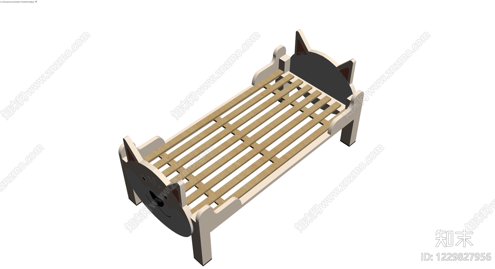 卡通狗造型儿童床3D模型下载【ID:1229827956】
