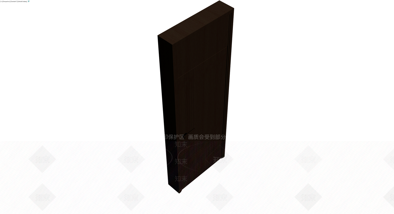 深色木纹成品门3D模型下载【ID:1230414087】