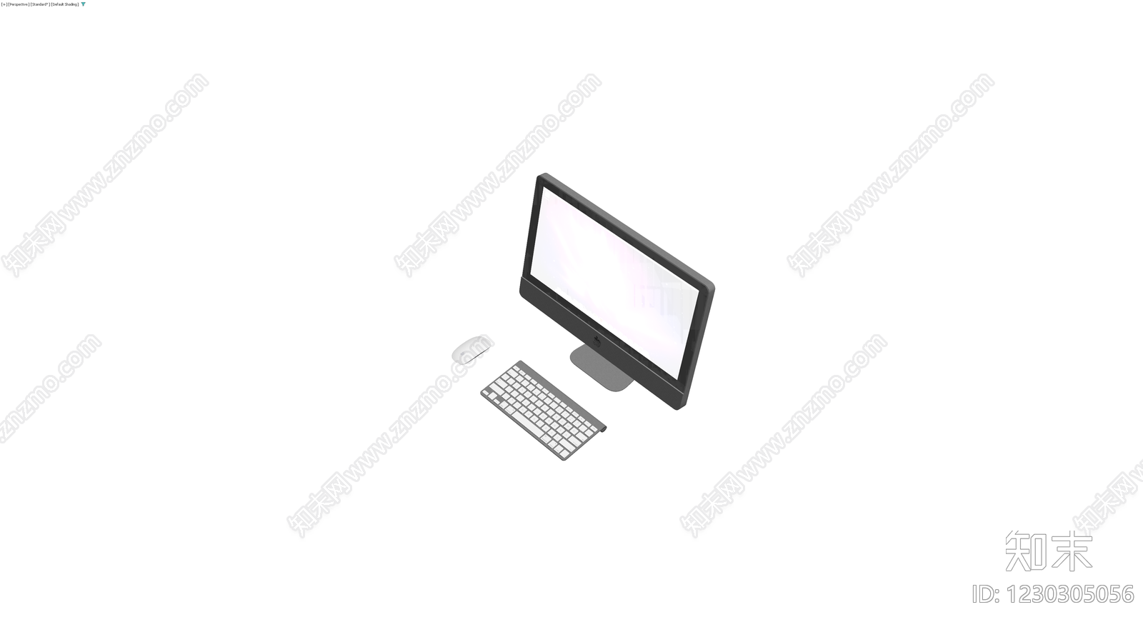 一体机电脑外设组合3D模型下载【ID:1230305056】