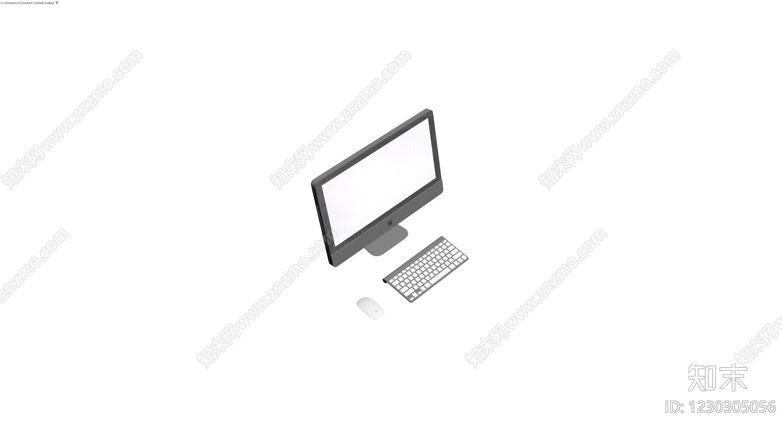 一体机电脑外设组合3D模型下载【ID:1230305056】