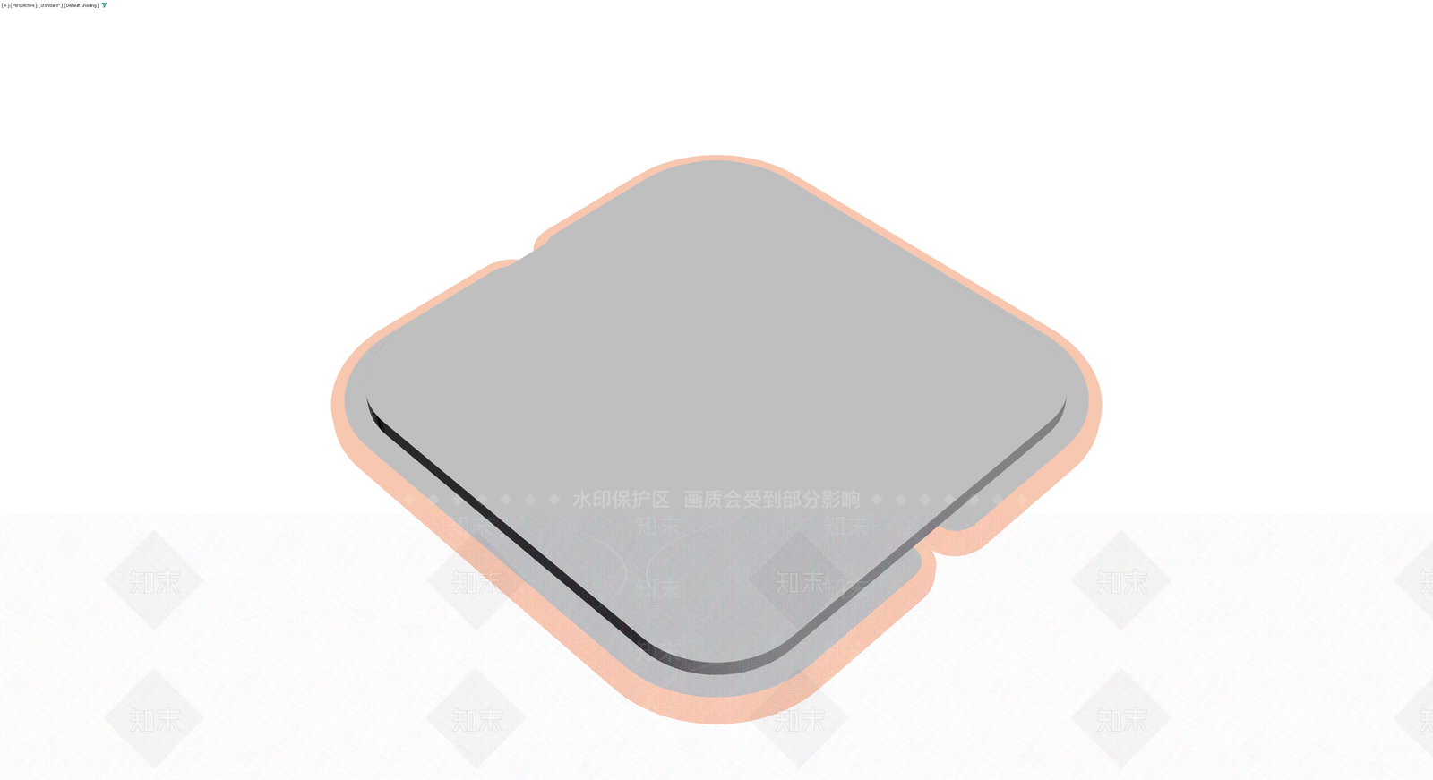 双层圆角方形托盘3D模型下载【ID:1230378133】