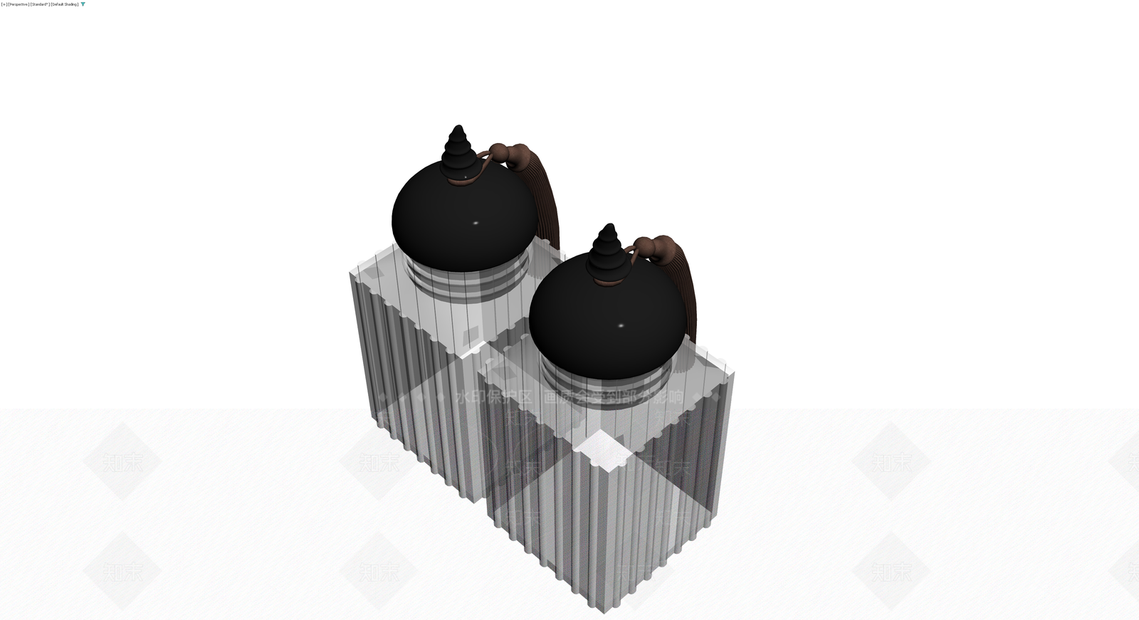 双罐调味瓶摆件3D模型下载【ID:1230657741】