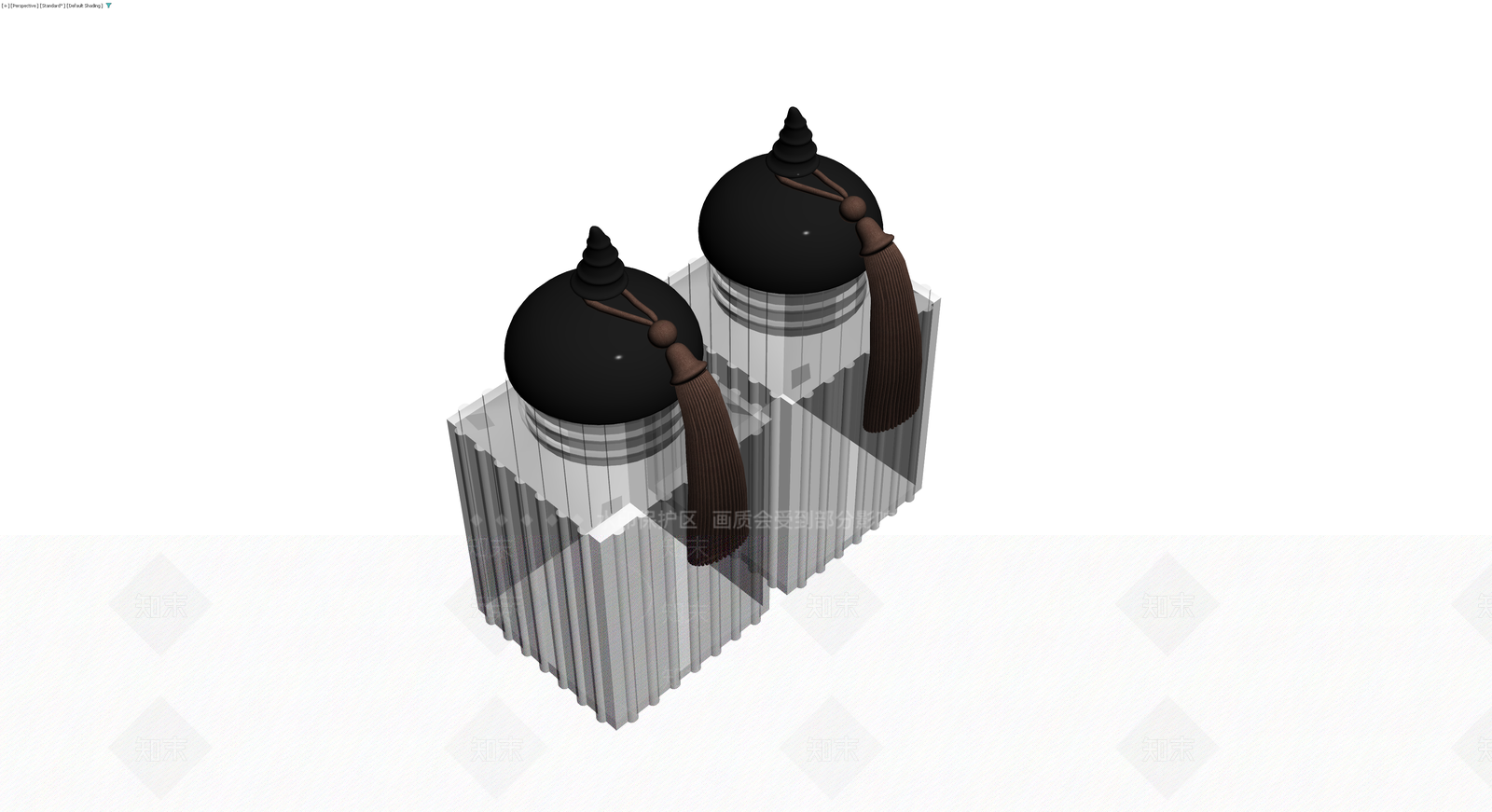 双罐调味瓶摆件3D模型下载【ID:1230657741】