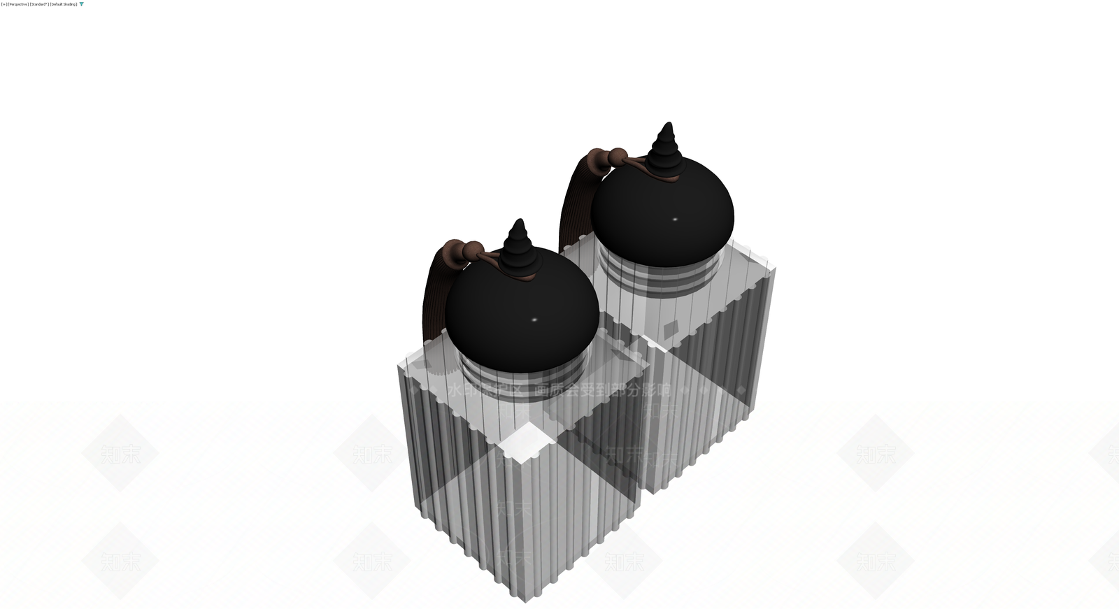 双罐调味瓶摆件3D模型下载【ID:1230657741】