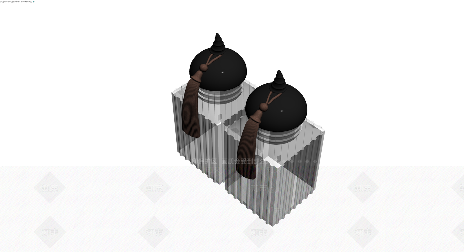 双罐调味瓶摆件3D模型下载【ID:1230657741】