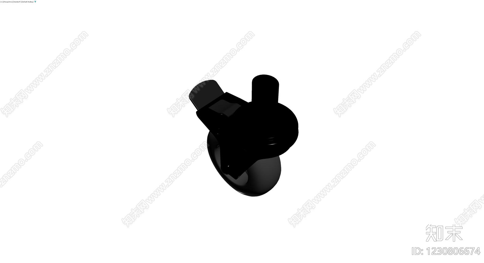 黑色脚轮组件3D模型下载【ID:1230806674】