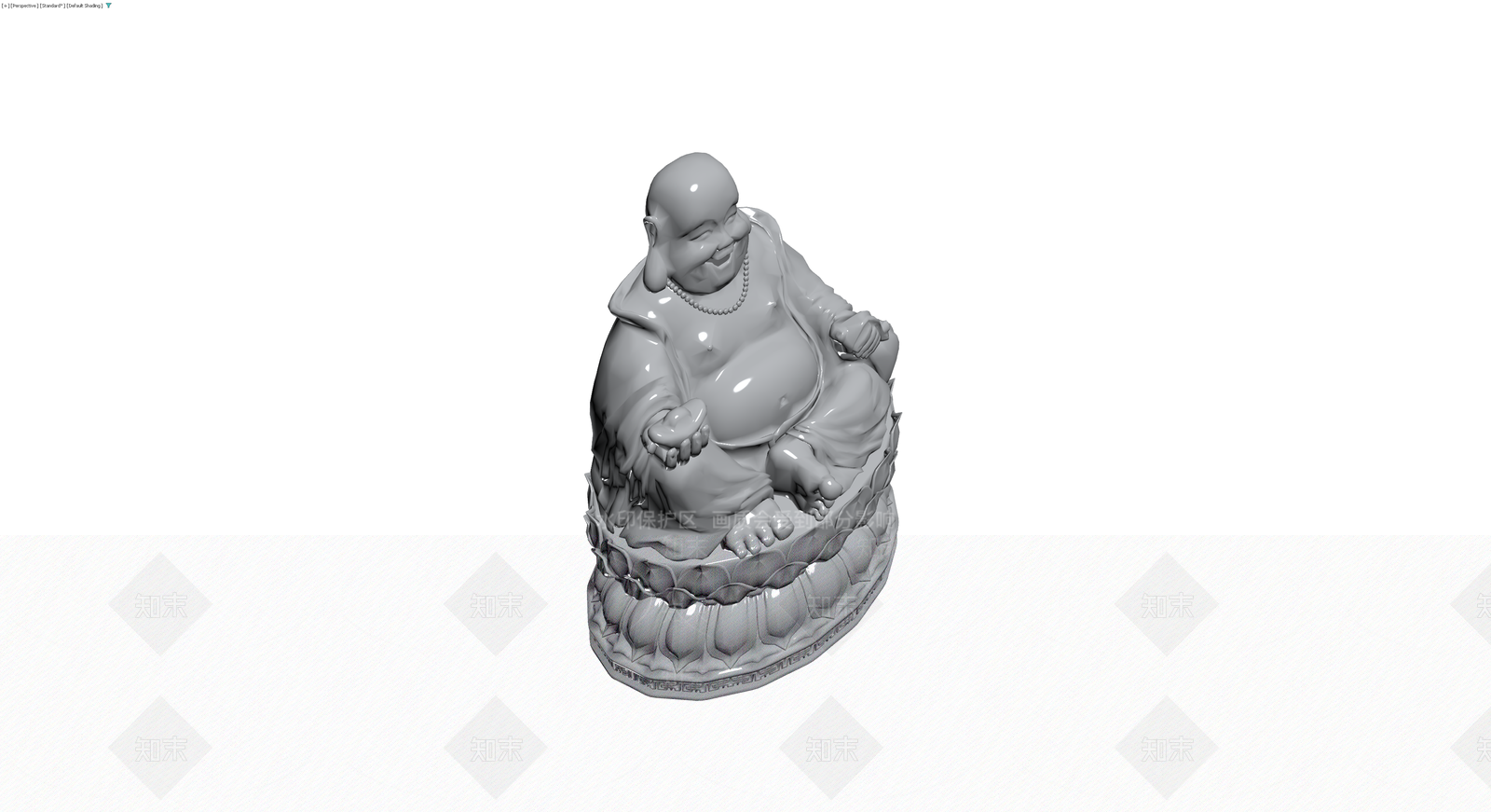 弥勒佛坐姿雕塑3D模型下载【ID:1230575193】