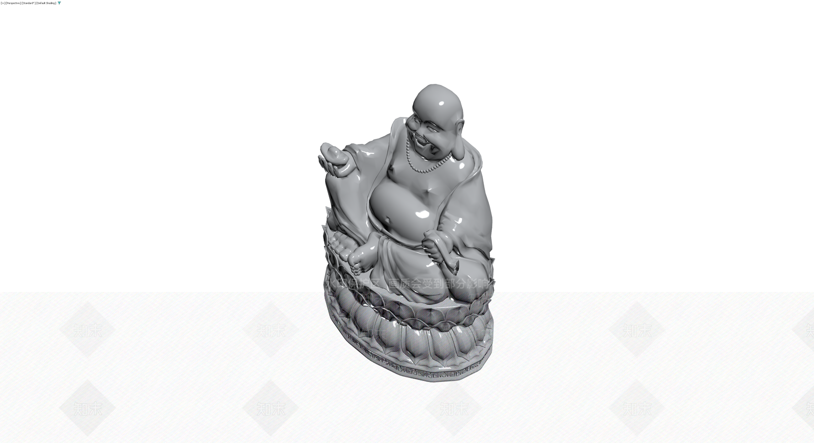 弥勒佛坐姿雕塑3D模型下载【ID:1230575193】