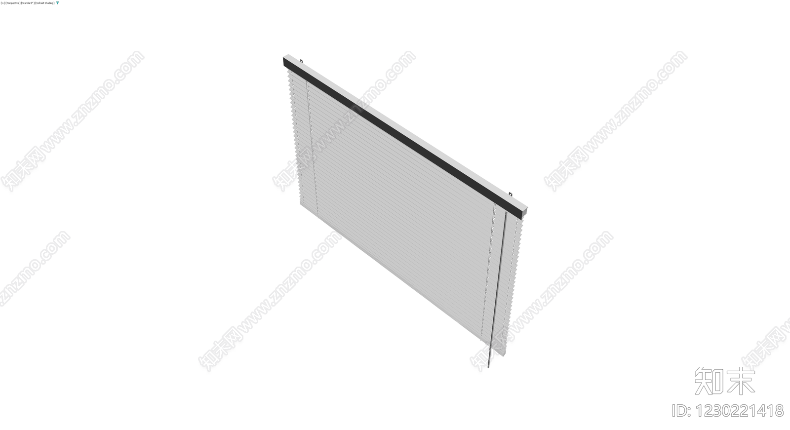 白色百叶窗组件3D模型下载【ID:1230221418】
