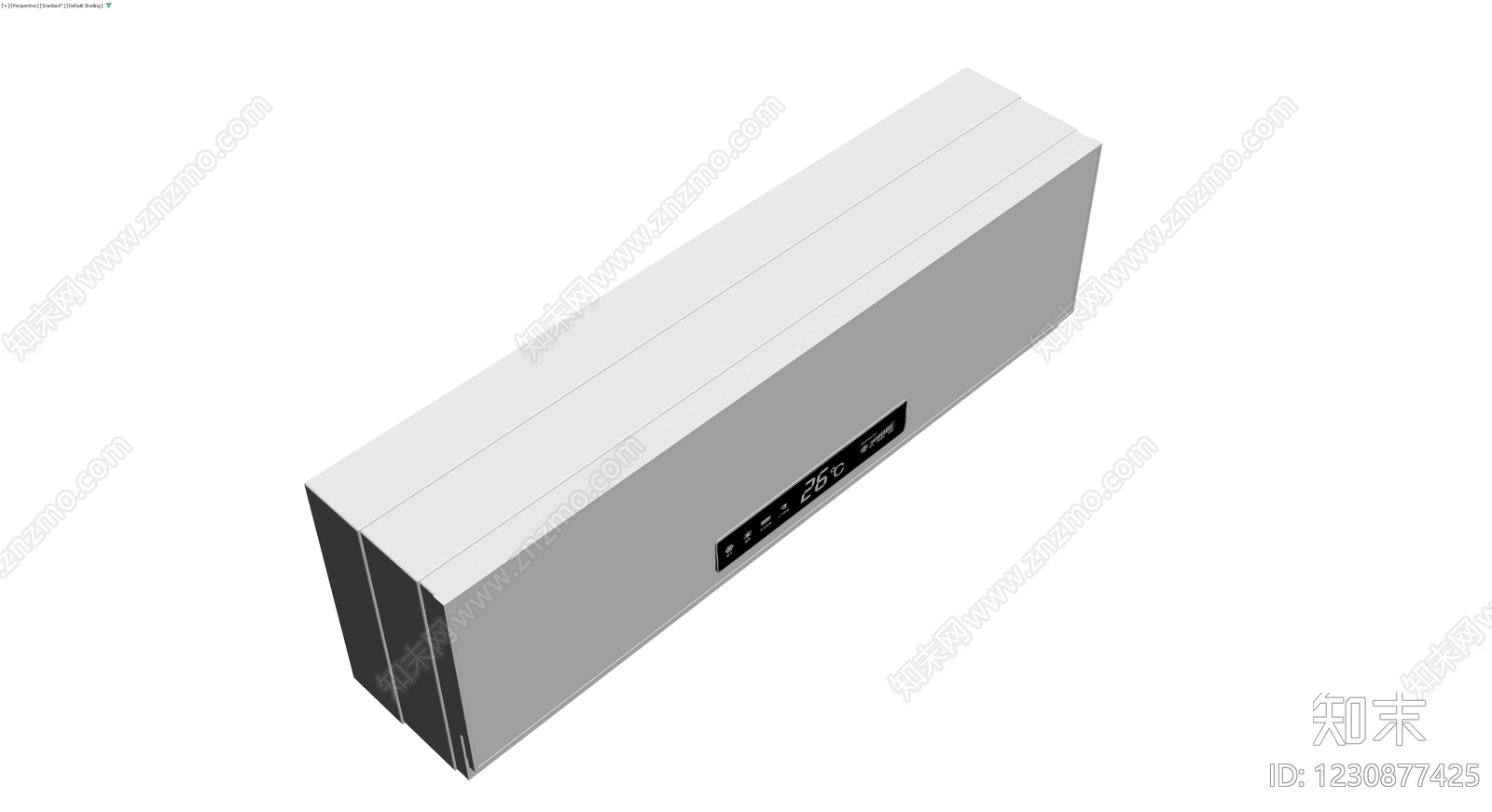 空调挂机灰模3D模型下载【ID:1230877425】