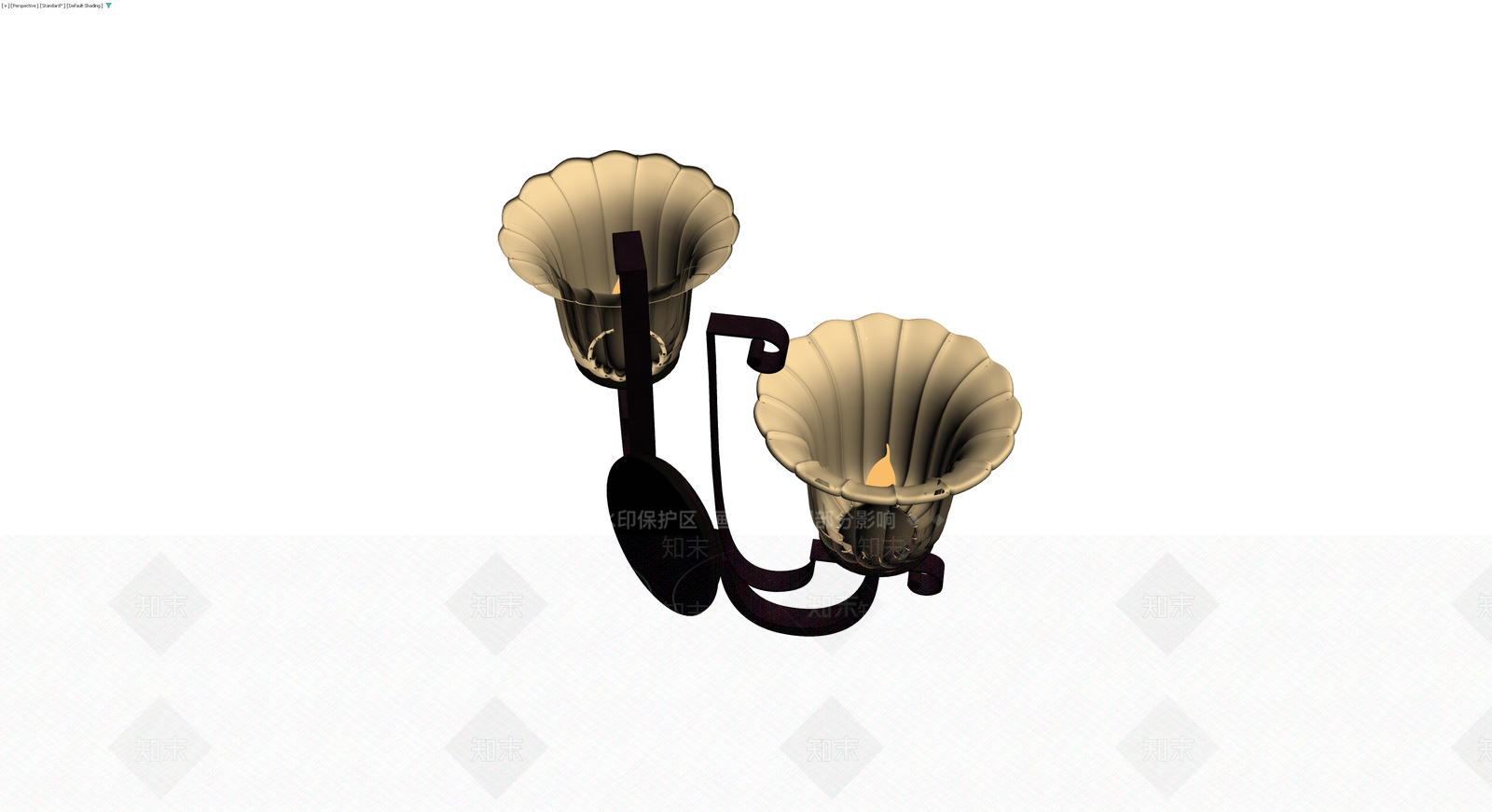 双头复古壁灯3D模型下载【ID:1230649988】