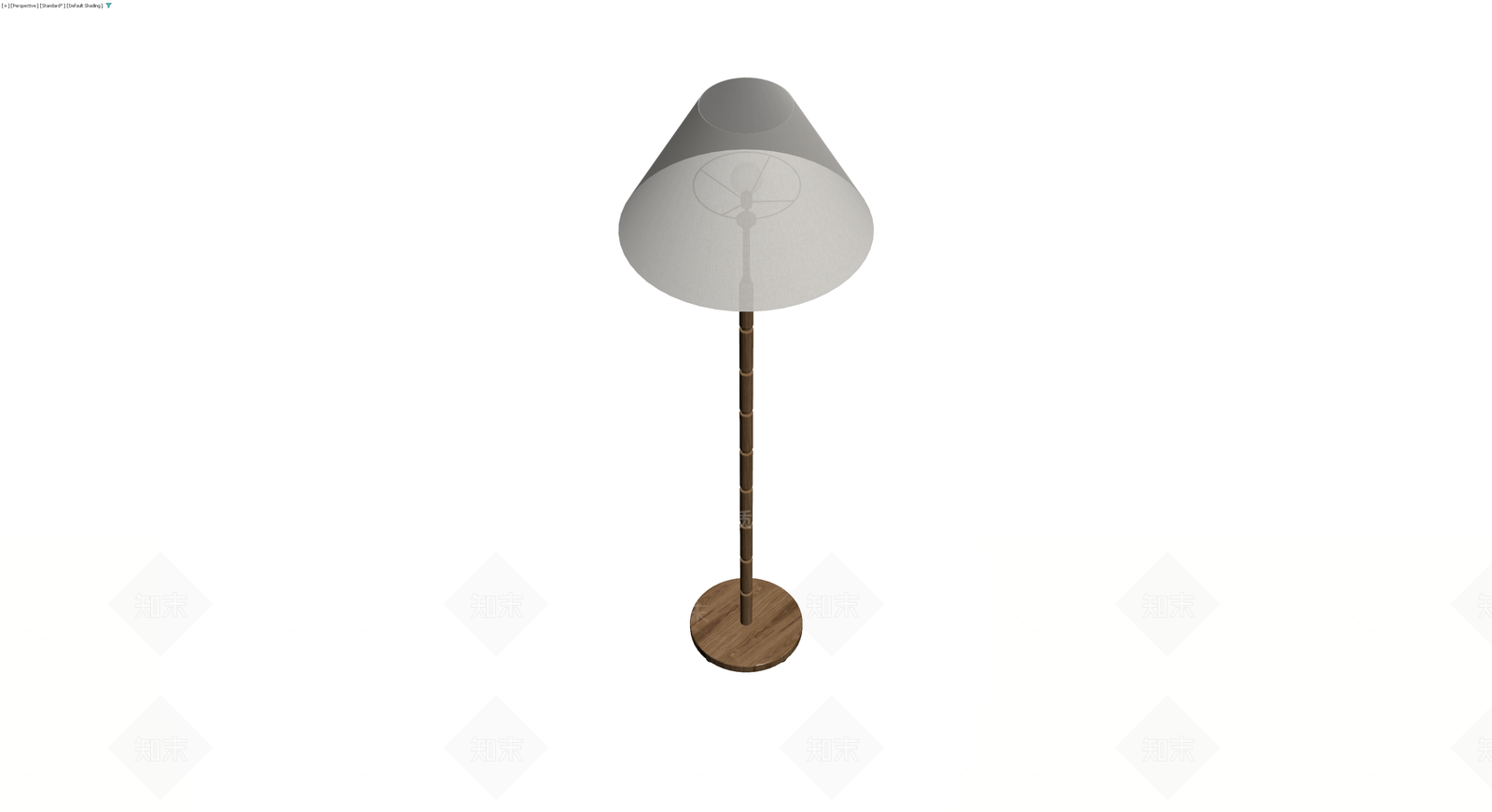 木质落地灯3D模型下载【ID:1229874824】