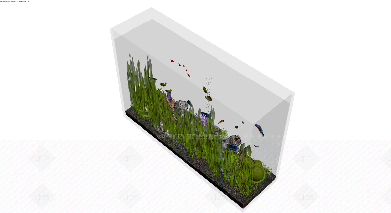 3D水族箱场景模型3D模型下载【ID:1230711932】