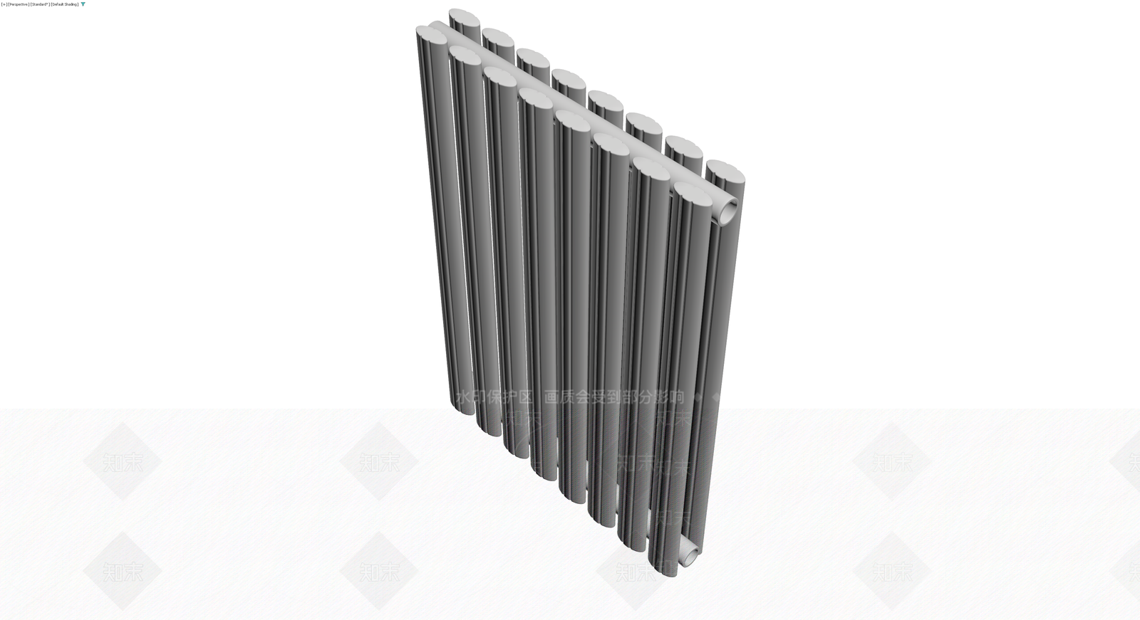 现代竖管散热器3D模型下载【ID:1230748028】