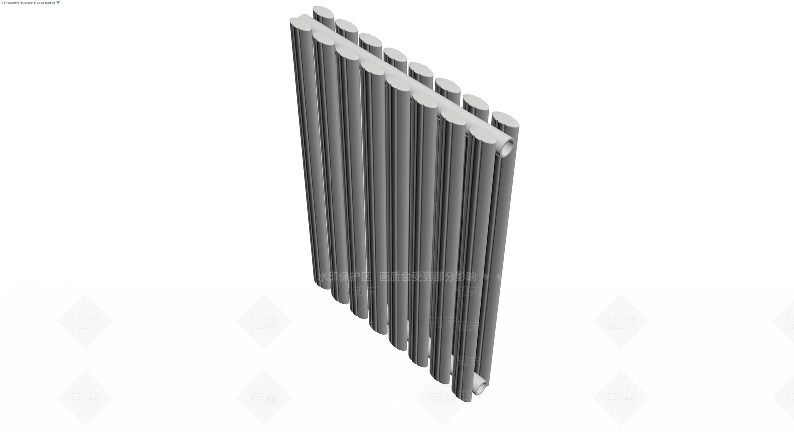 现代竖管散热器3D模型下载【ID:1230748028】