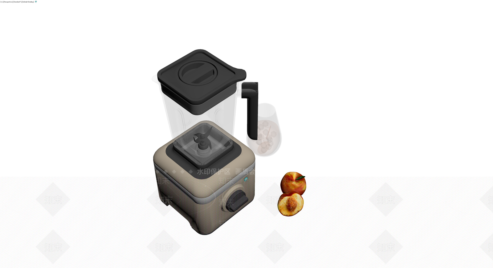复古风格搅拌机组合3D模型下载【ID:1230548368】