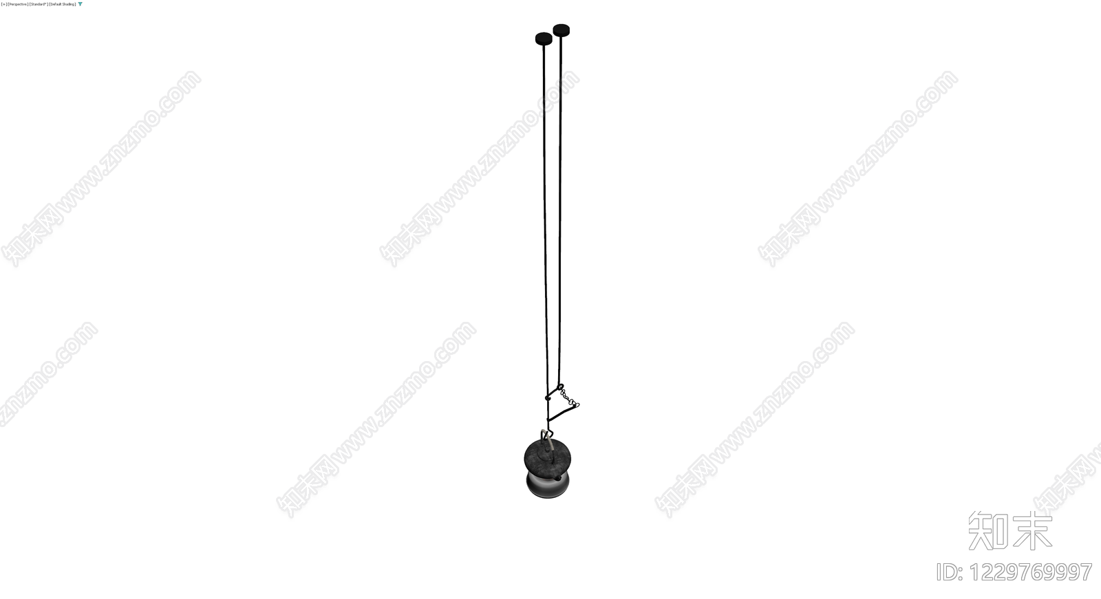 悬挂式烧水壶灯具3D模型下载【ID:1229769997】
