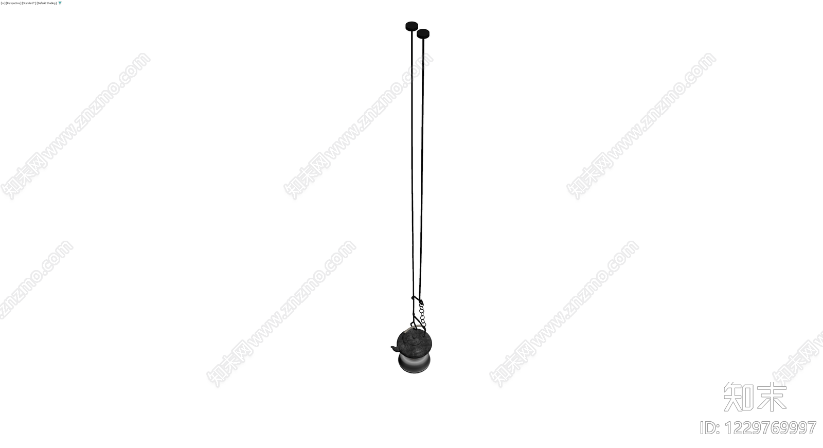 悬挂式烧水壶灯具3D模型下载【ID:1229769997】
