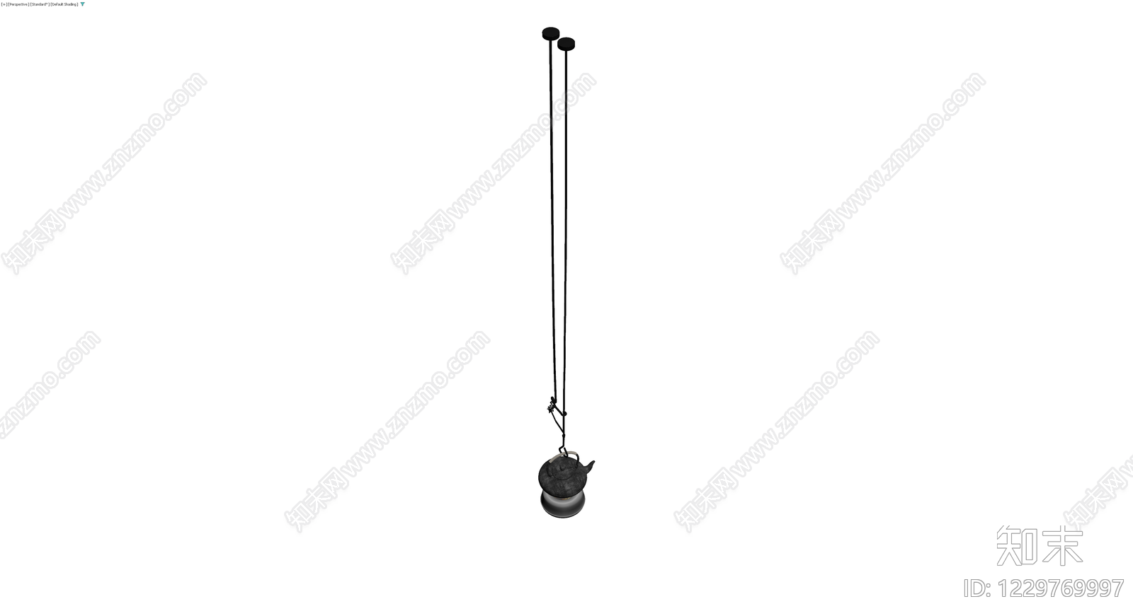 悬挂式烧水壶灯具3D模型下载【ID:1229769997】