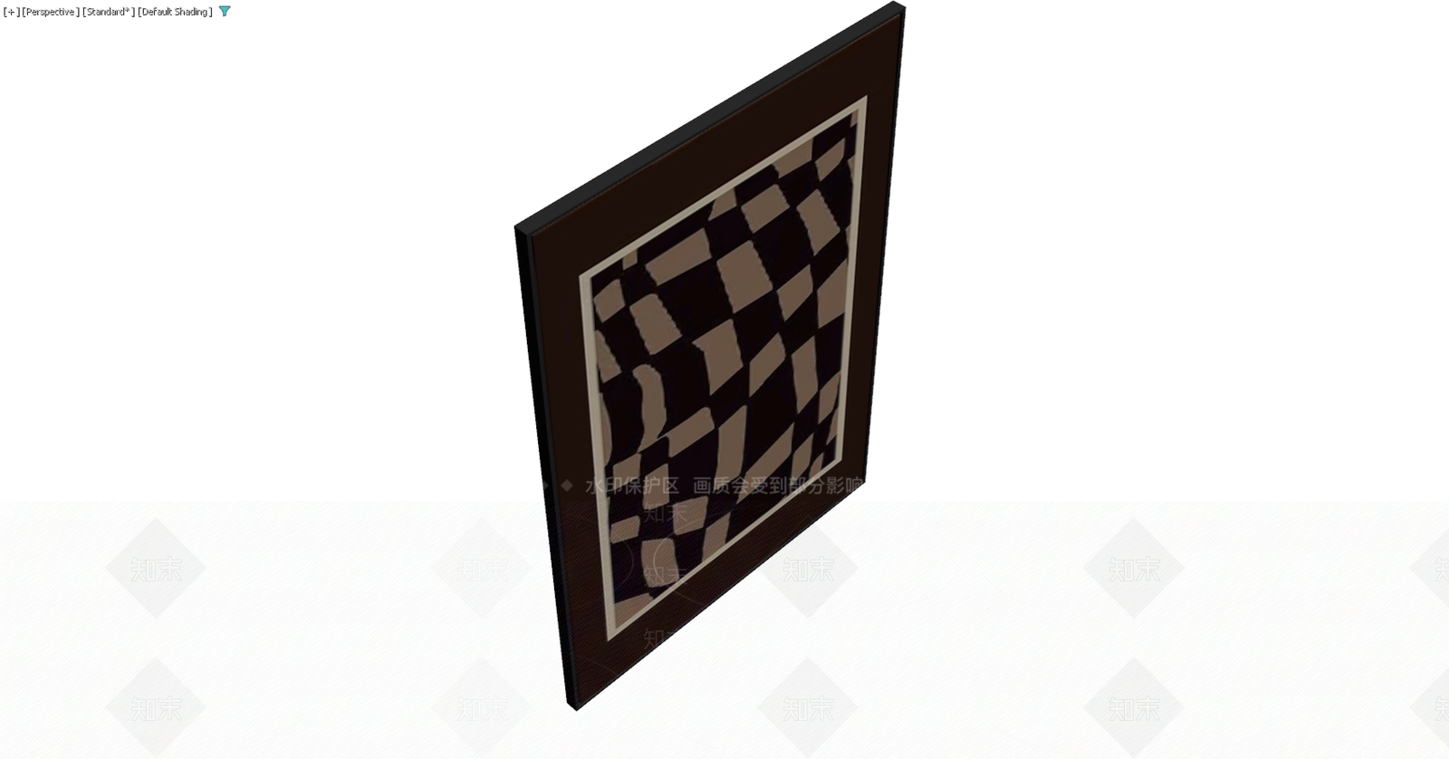 深色边框抽象挂画3D模型下载【ID:1229584423】