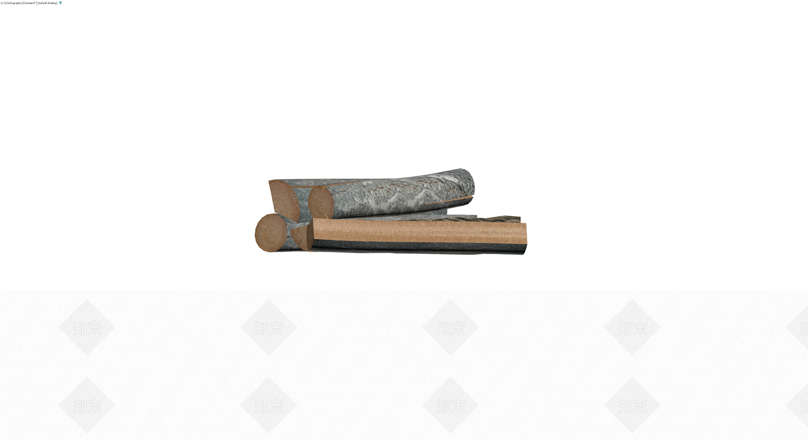 原木与劈柴组合堆3D模型下载【ID:1230399051】