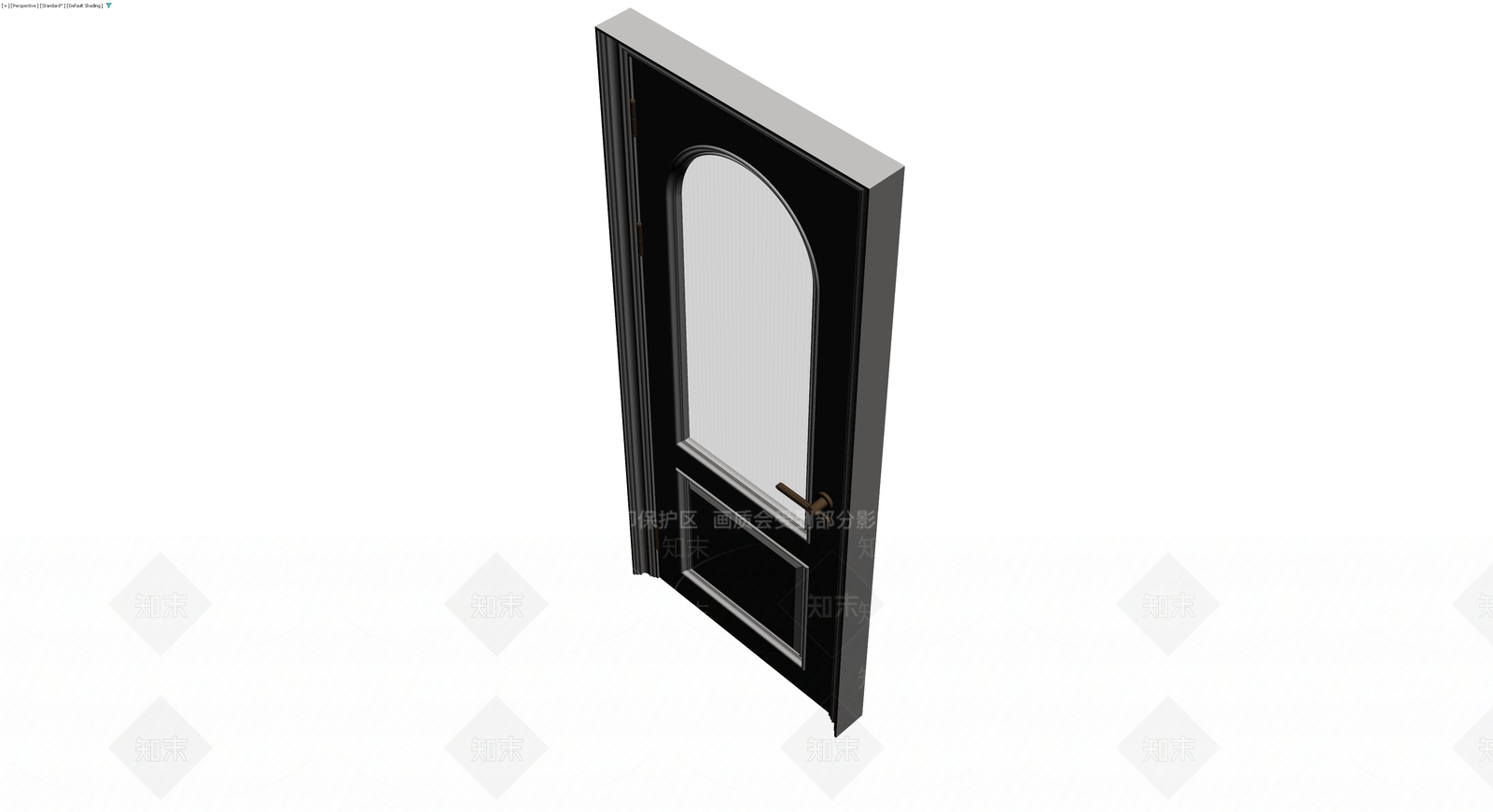 拱形玻璃单开门3D模型下载【ID:1230764525】