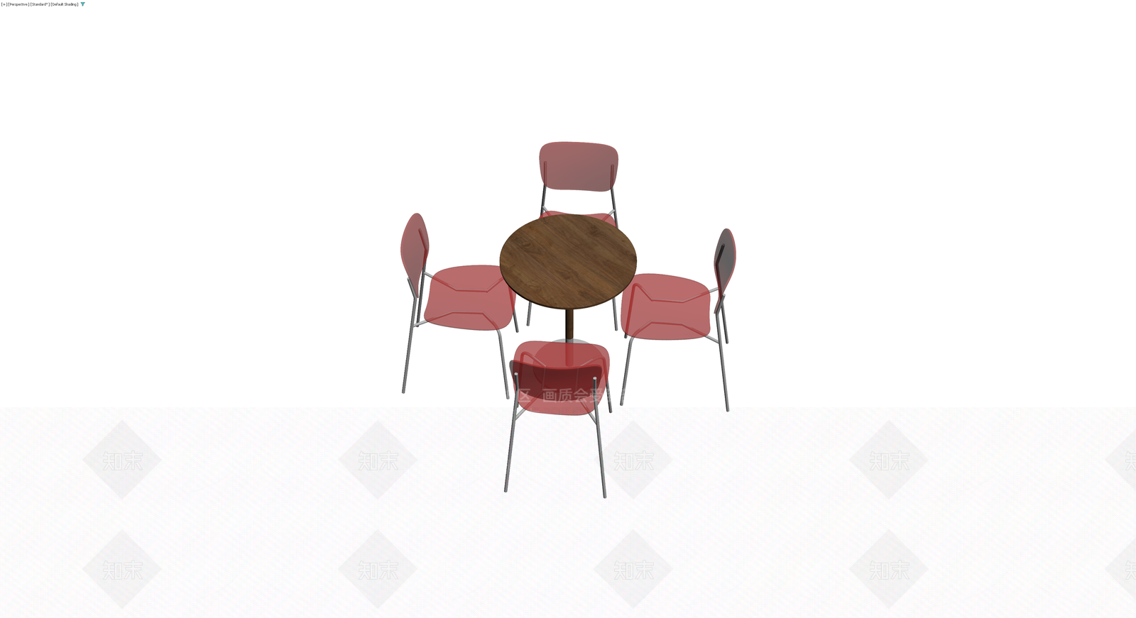 红座木面餐桌椅组合3D模型下载【ID:1230793134】