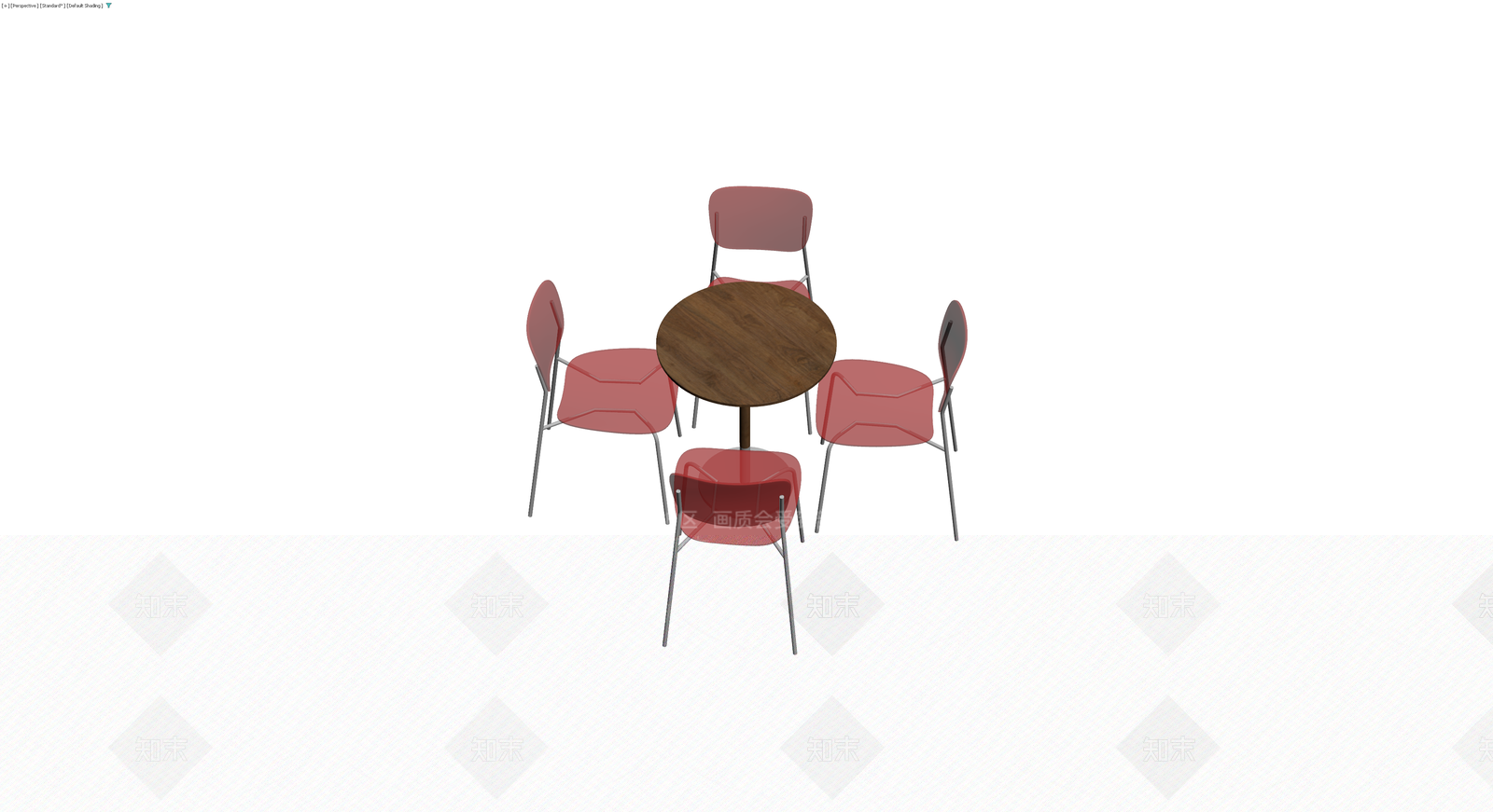 红座木面餐桌椅组合3D模型下载【ID:1230793134】