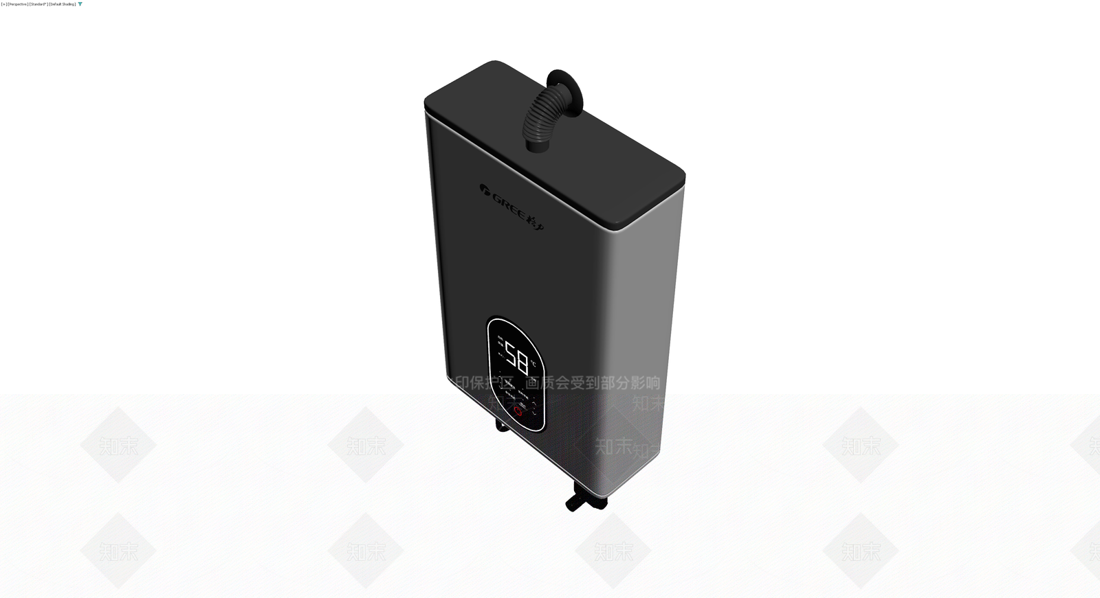 格力燃气热水器3D模型下载【ID:1230139419】