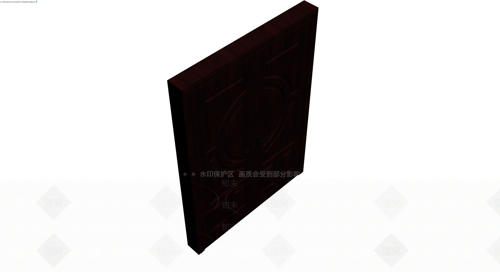 深红双开木门模型3D模型下载【ID:1230786870】