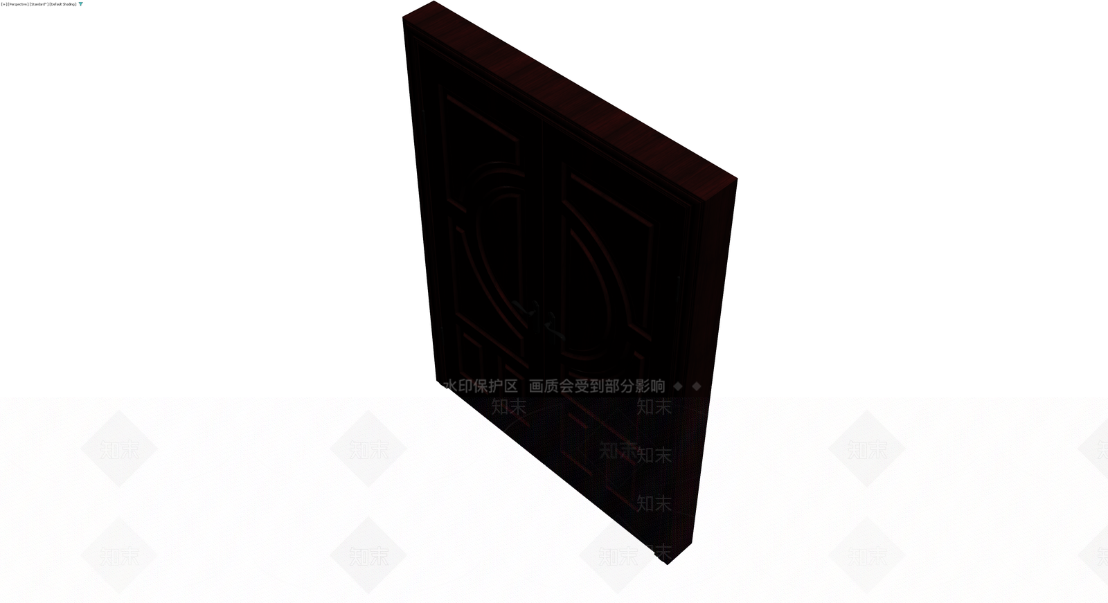 深红双开木门模型3D模型下载【ID:1230786870】