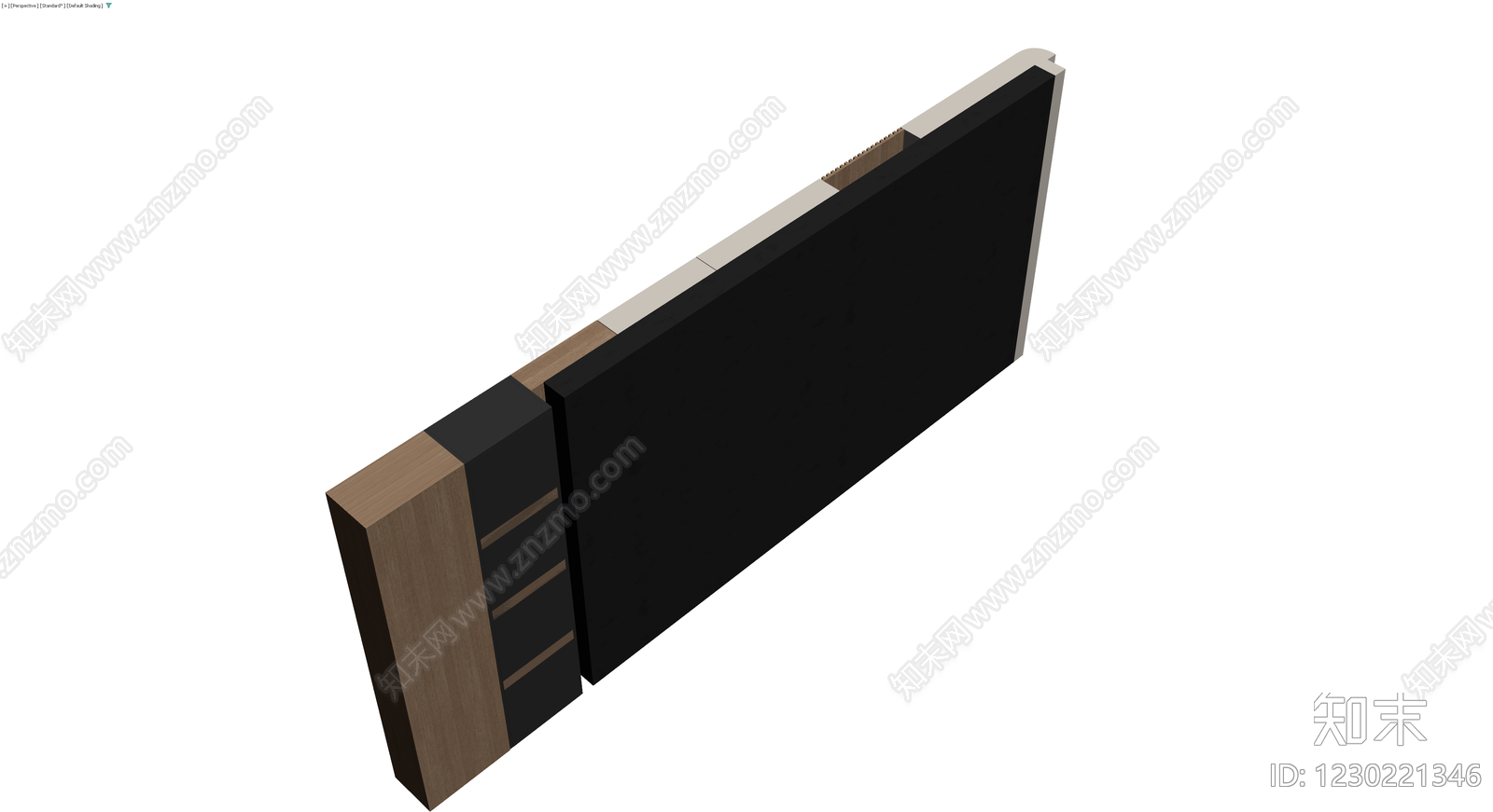 现代风格组合储物柜3D模型下载【ID:1230221346】