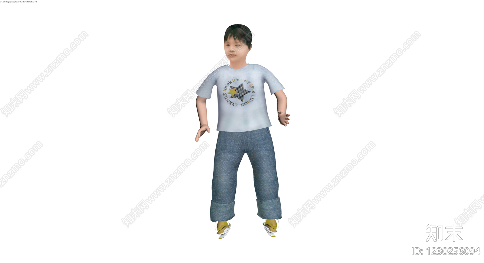卡通男孩3D模型3D模型下载【ID:1230256094】