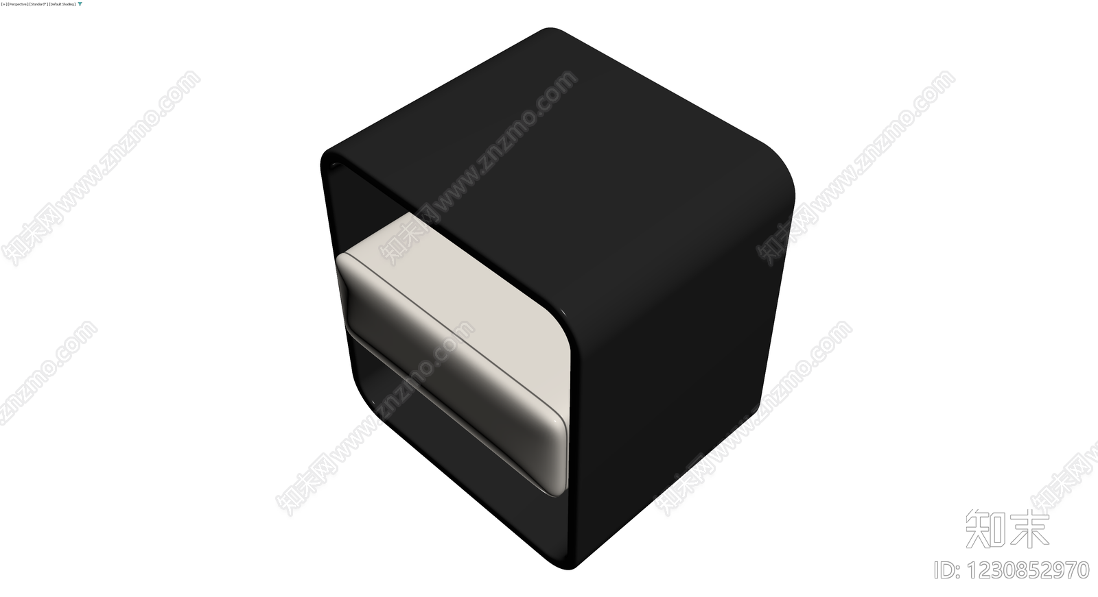 黑白配色床头柜3D模型下载【ID:1230852970】