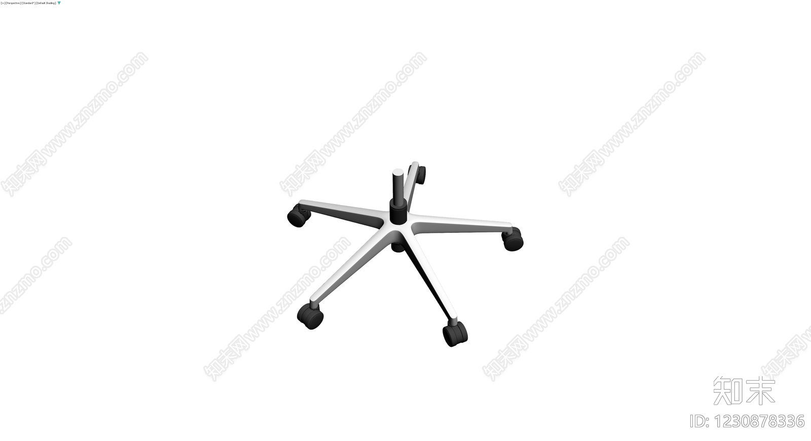 五爪办公椅脚3D模型下载【ID:1230878336】