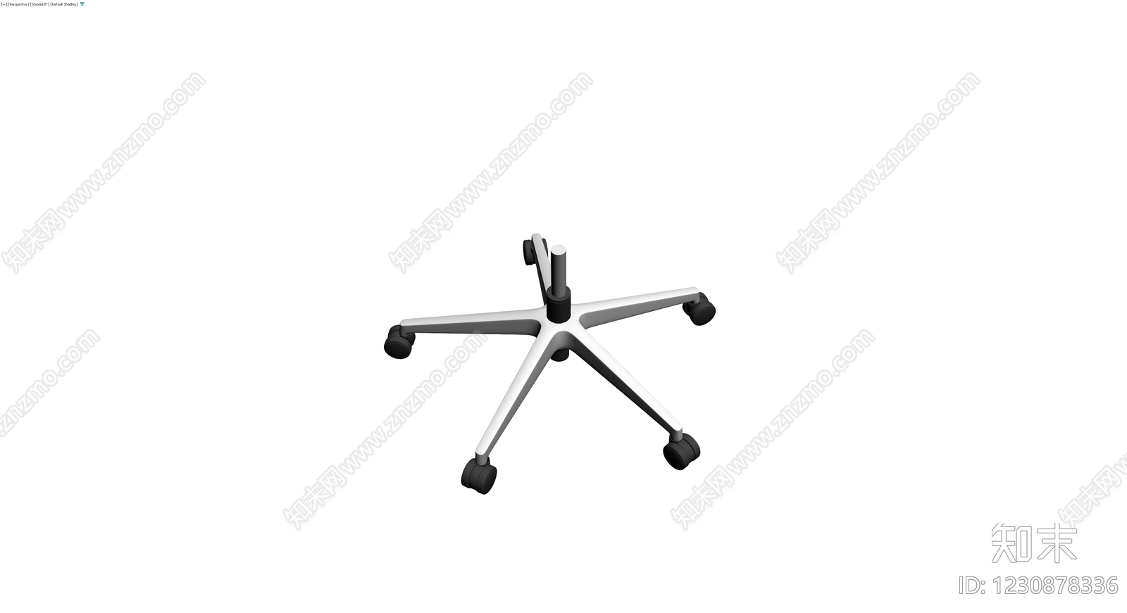 五爪办公椅脚3D模型下载【ID:1230878336】