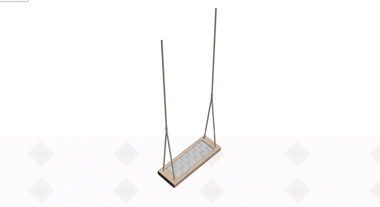 木质编织座面秋千3D模型下载【ID:1230318719】