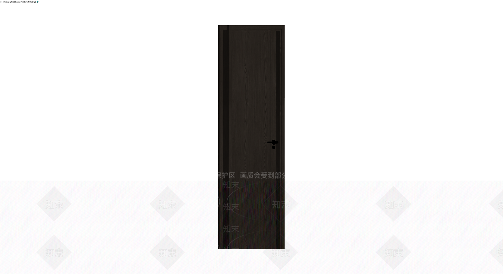 深色木纹单开门3D模型下载【ID:1230789040】