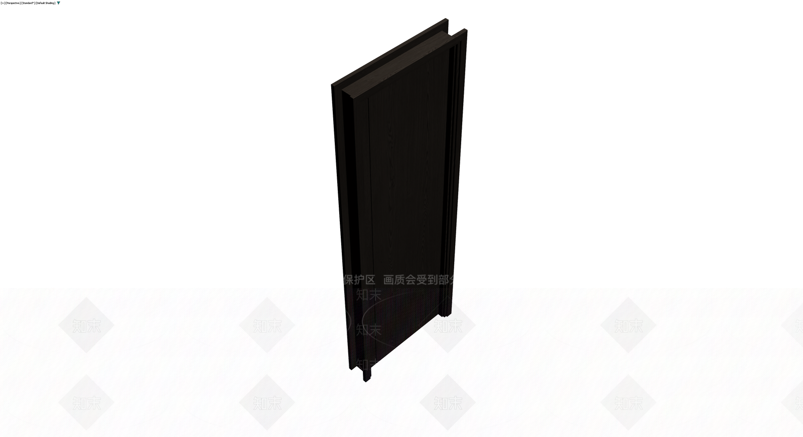 深色木纹单开门3D模型下载【ID:1230789040】