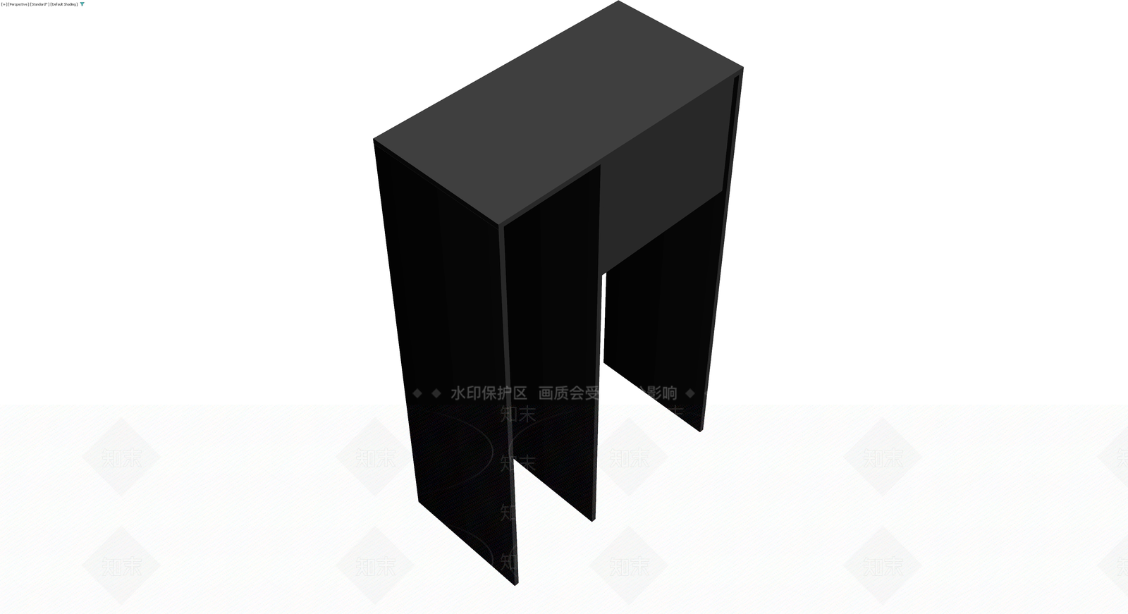 黑色现代风格柜体3D模型下载【ID:1230399918】