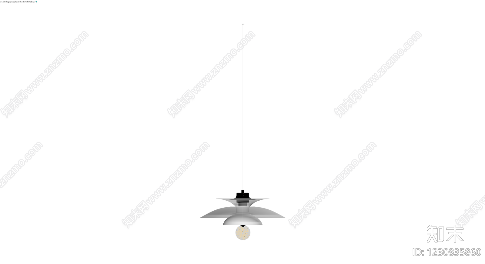 白色多层吊灯3D模型下载【ID:1230835860】