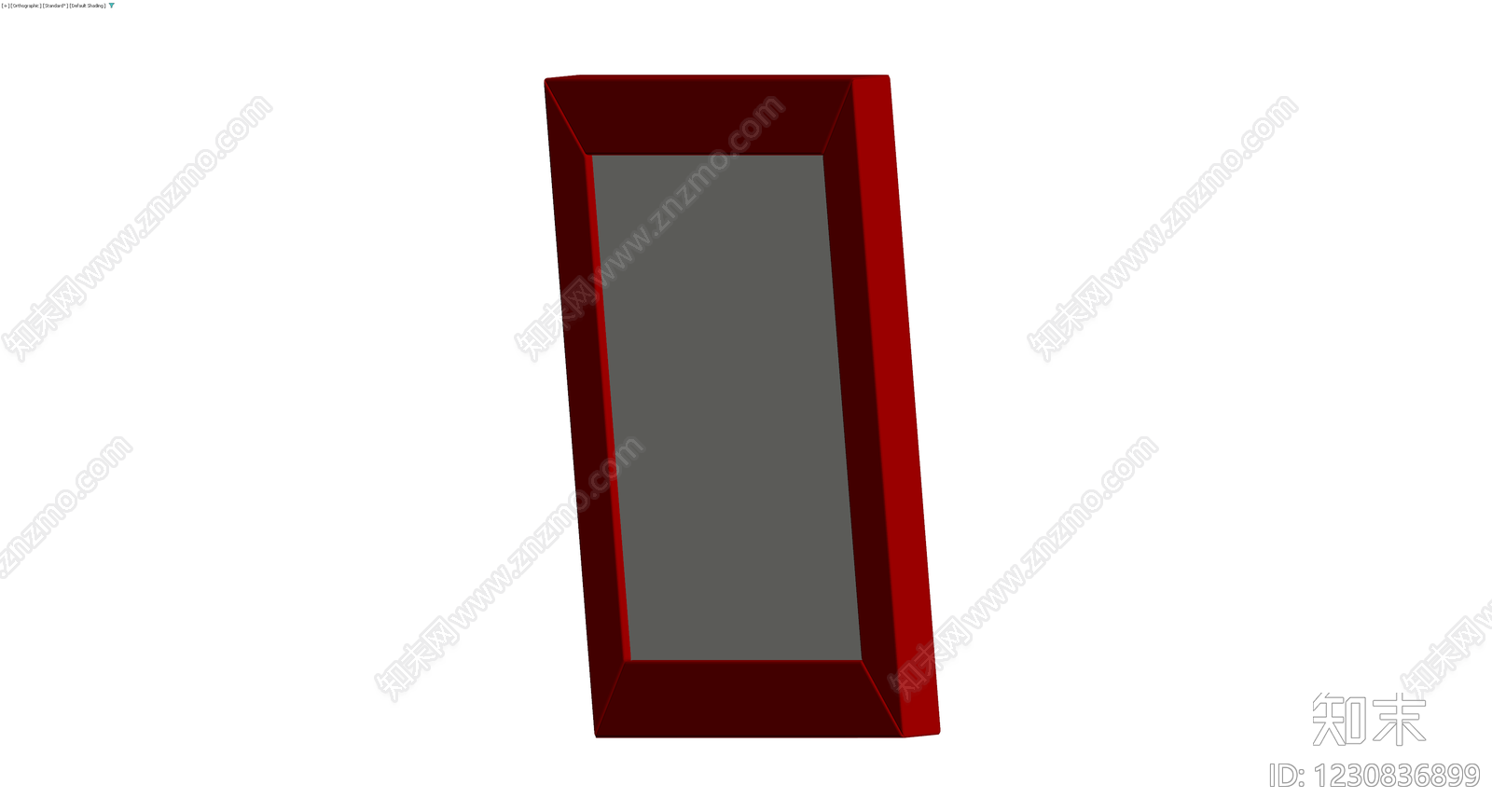 红色矩形画框3D模型下载【ID:1230836899】