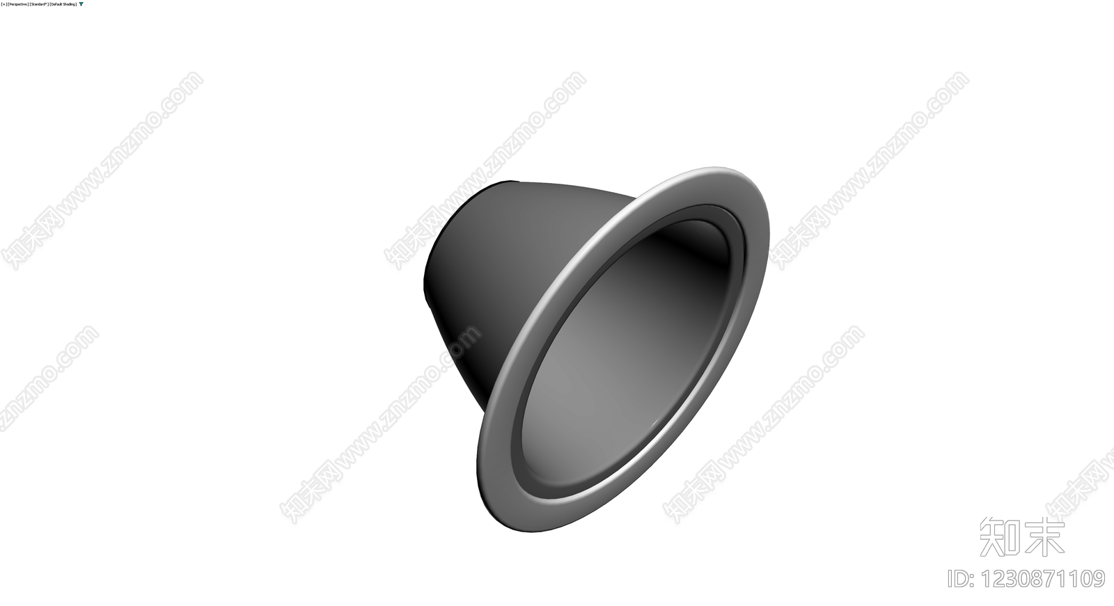 黑色圆锥聚光灯模型3D模型下载【ID:1230871109】