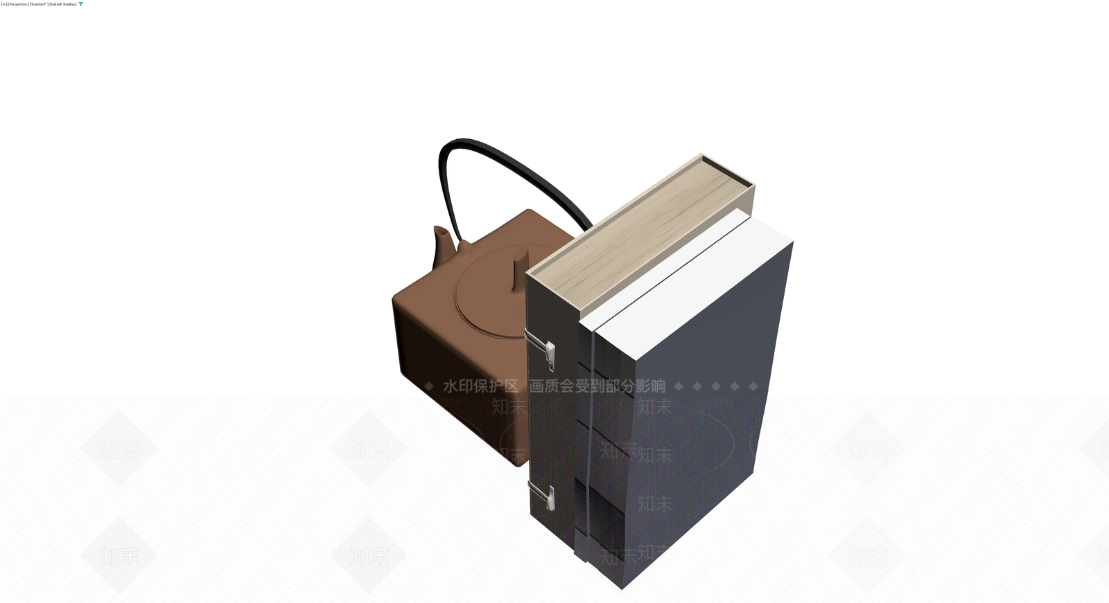 方形提梁茶壶模型3D模型下载【ID:1230622850】