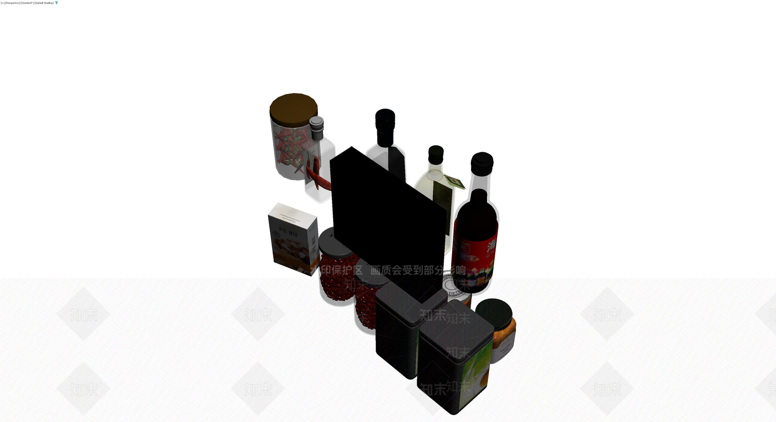 杂货调料组合套装3D模型下载【ID:1230661895】